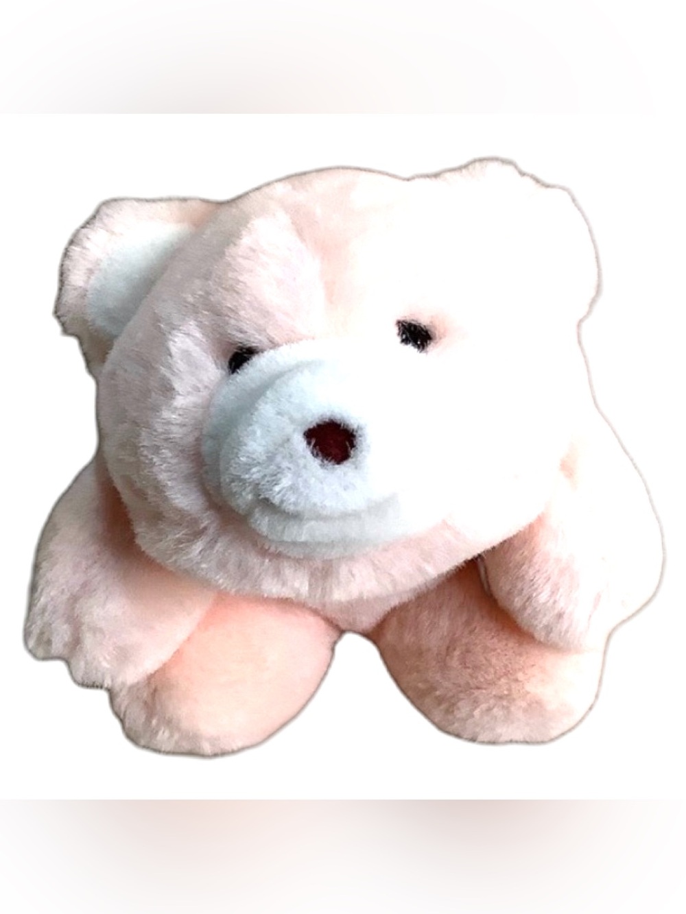 Vintage GUND Snuffles Pink Teddy Bear 6in Classic Plush Stuffed Animal